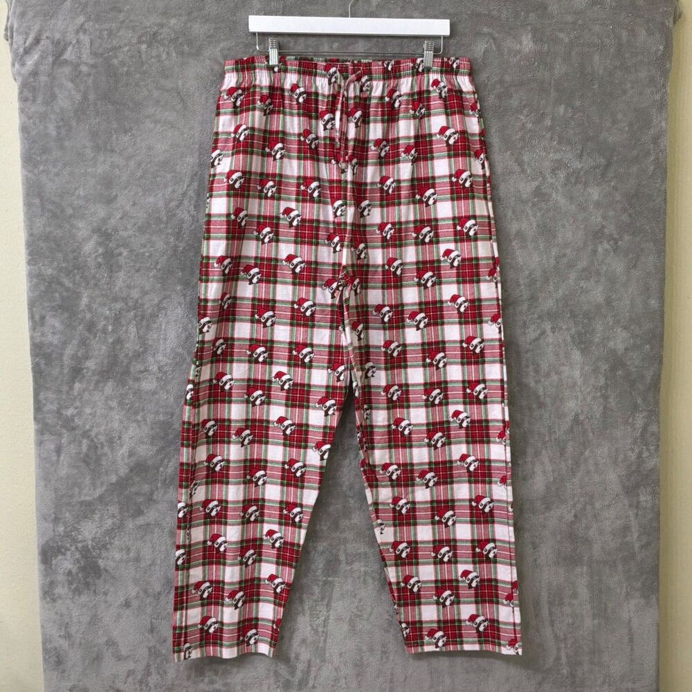 NWT Buc-ees Pajama Bottoms Men Holiday Allover Print Loungwear Straight Leg XL